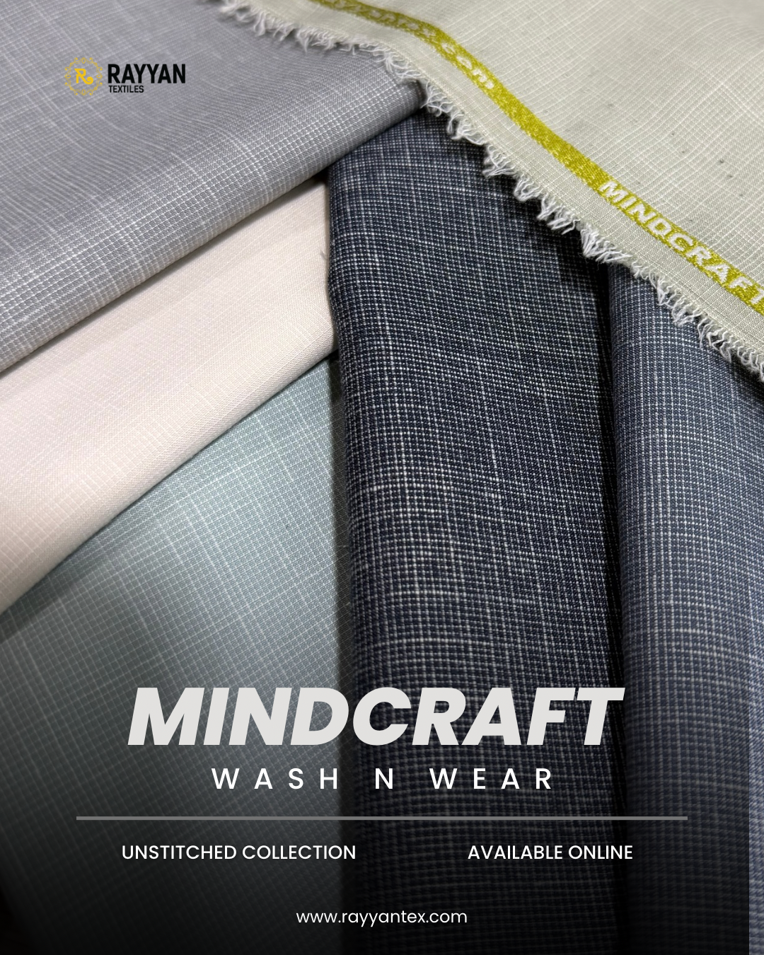 Mindcraft – Premium Slub Texture Wash & Wear Fabric